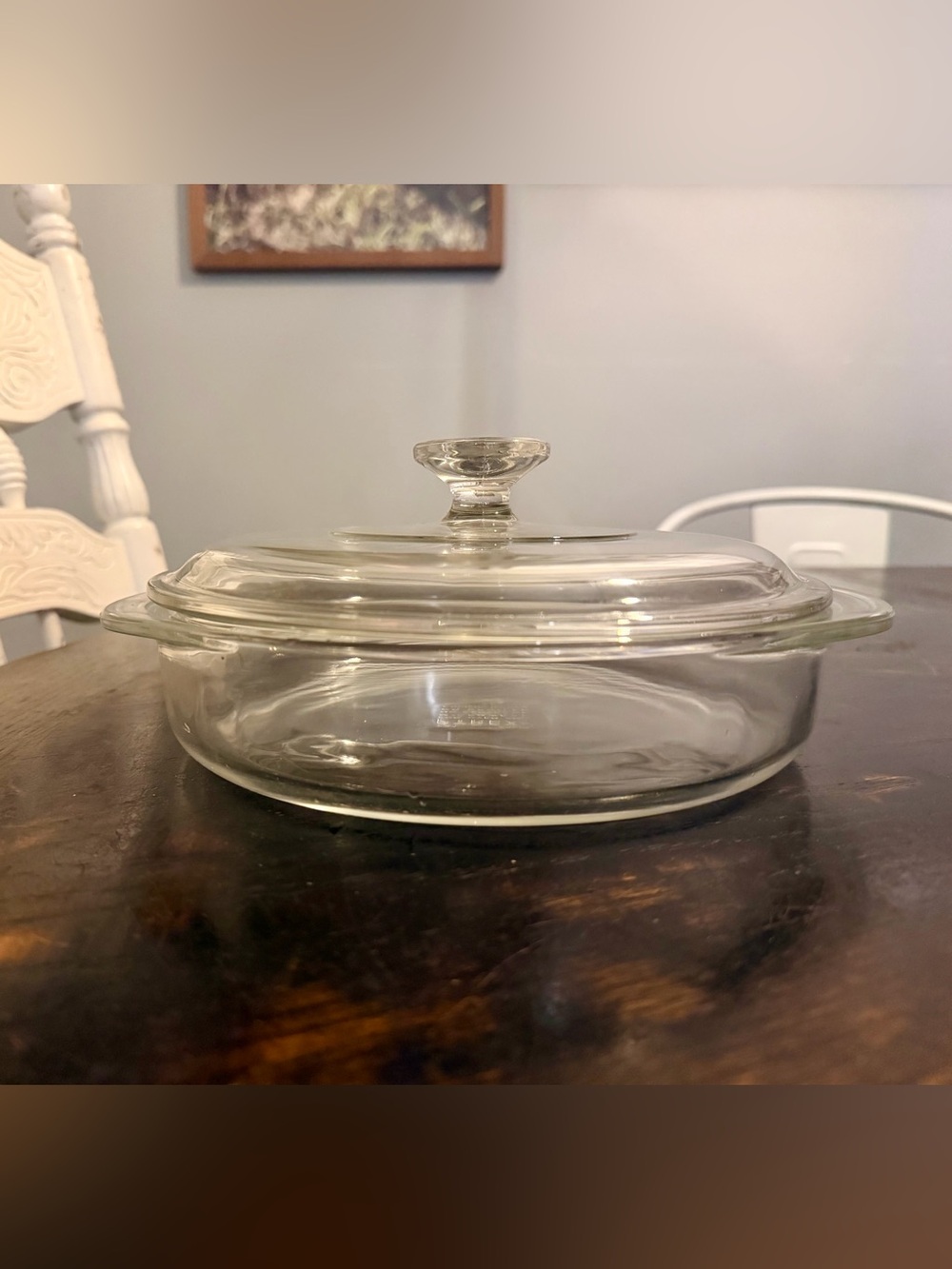Clear PYREX with lid